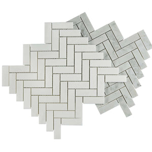 herringbone shaped mosaic tile