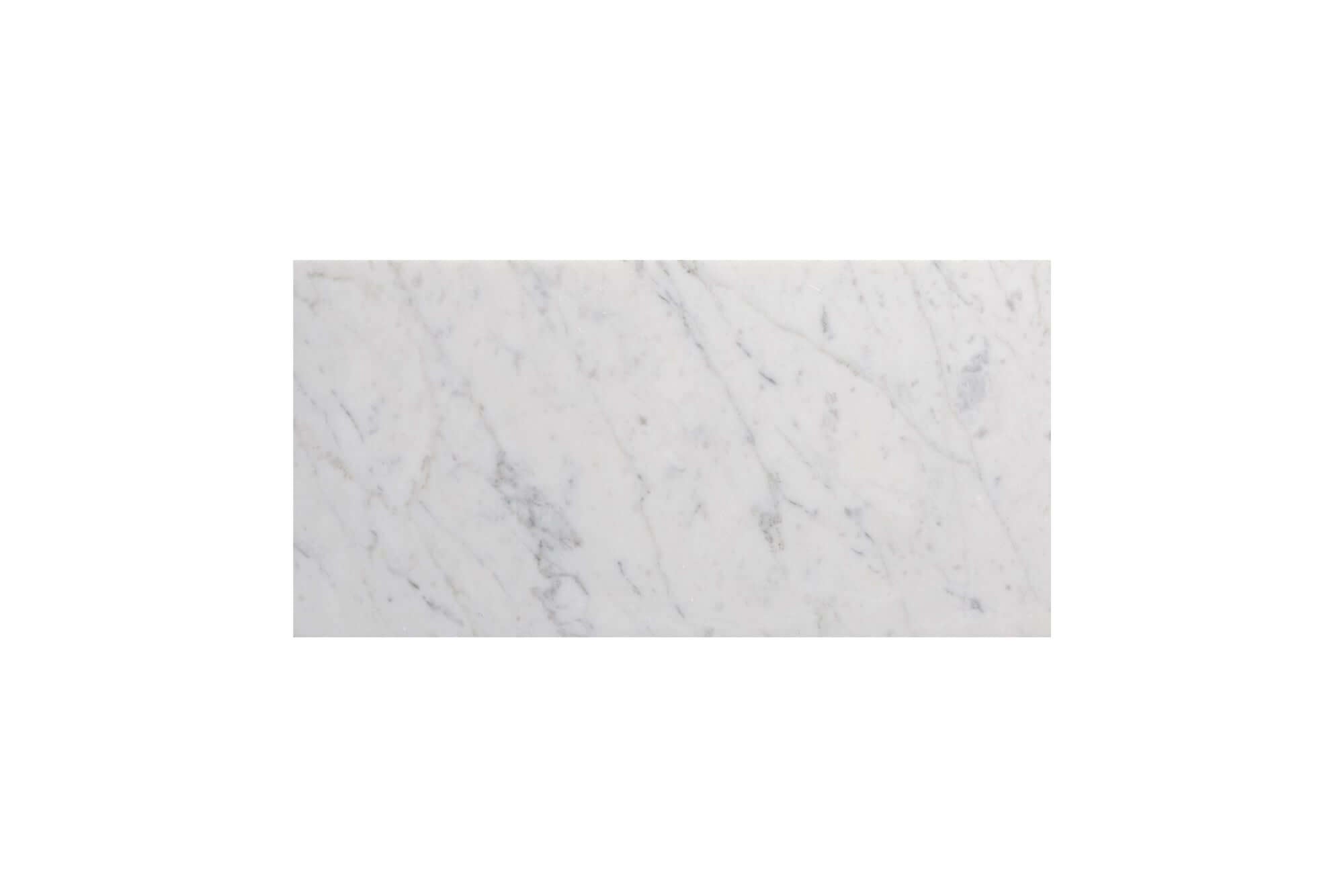 Bianco Carrara Marble Subway Tile 6 x 12 Honed