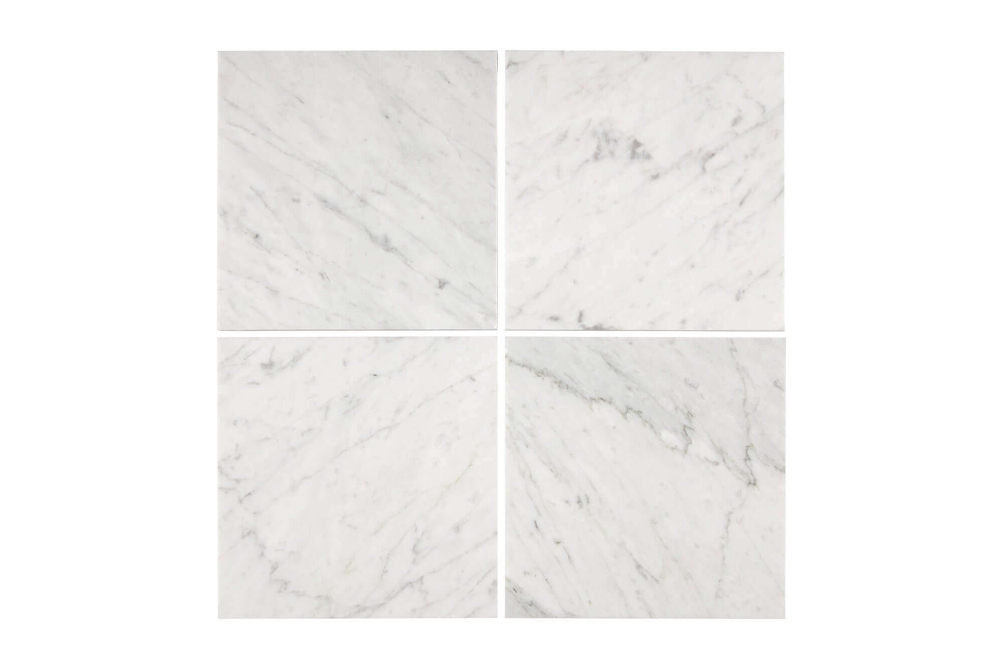 Bianco Carrara Marble Subway Tile 6 x 6 Tumbled