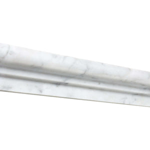 Bianco Carrara Marble Ogee Liner Single Step Honed