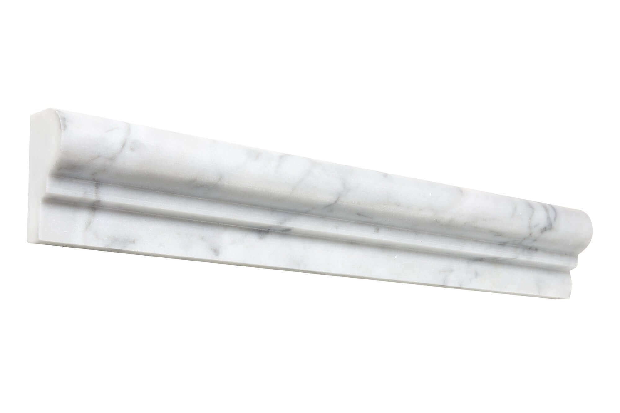 Bianco Carrara Marble Ogee Liner Single Step Polished