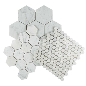 Stone mosaics, hexagon mosaic tiles