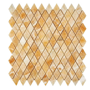 Honey Onyx Mosaic Diamond Polished