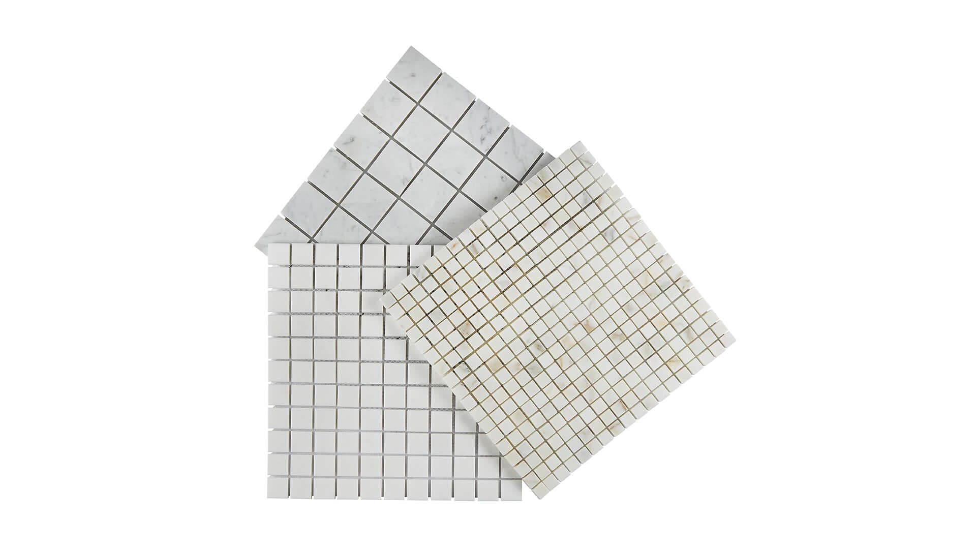 square mosaics tiles , 5/8 x 5/8, 1 x 1, 2 x 2, 4 x 4, 6 x 6