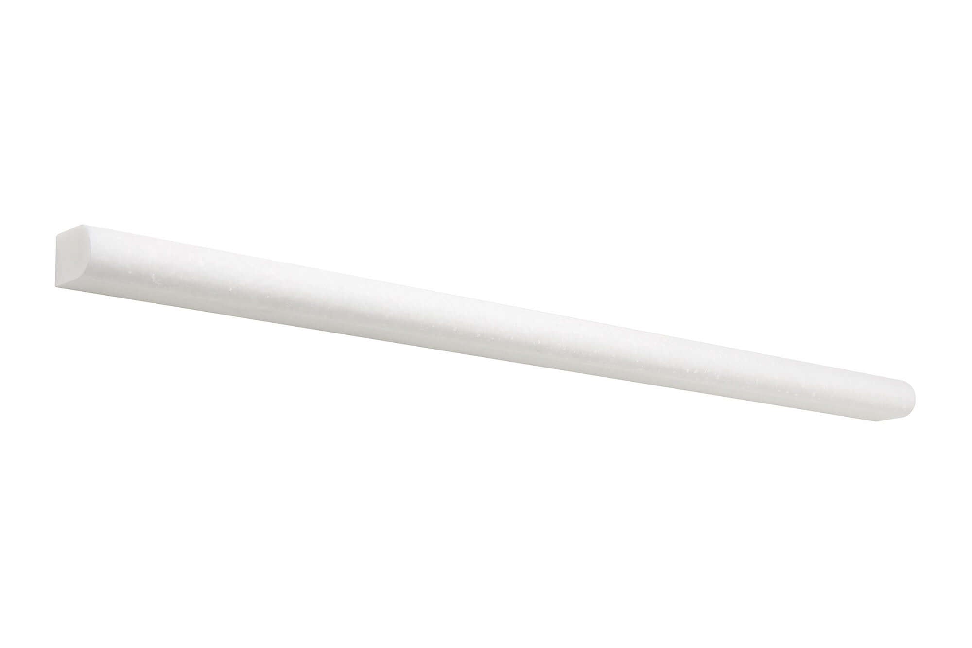 Thassos White Marble 1/2 x 12 Pencil Liner Polished