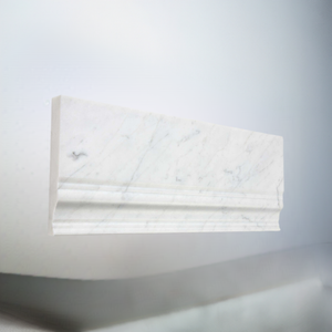Bianco Carrara Marble Base Board Polished