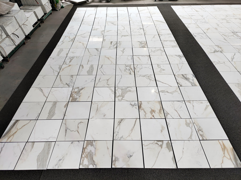 Aria Calacatta Gld Marble 24x24 - Luxury floor tile for high-end projects commercial or residential - Artepierre - 3