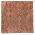 Butterfly zellige mosaic sheet in warm terracotta blend with hand-cut, curved pieces (Heritage Collection)