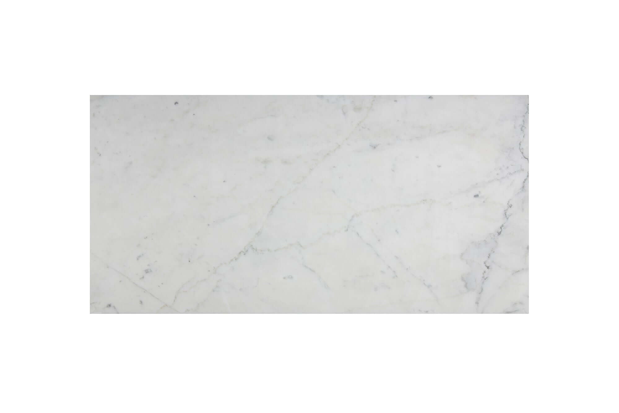 Bianco Carrara Marble Tile 12 x 24 Honed