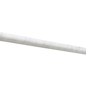 Bianco Carrara Marble Pencil Liner 1/2 Polished