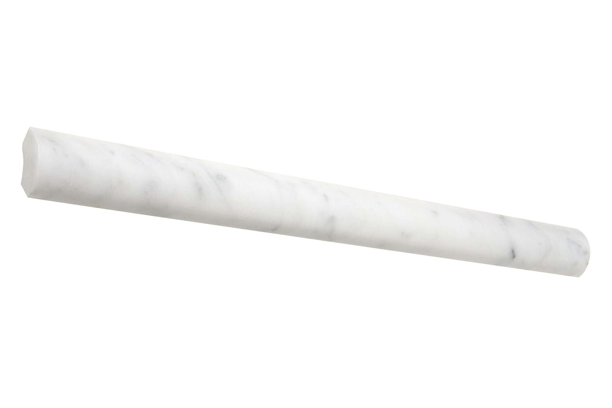 Bianco Carrara Marble Quarter Round Liner Polished