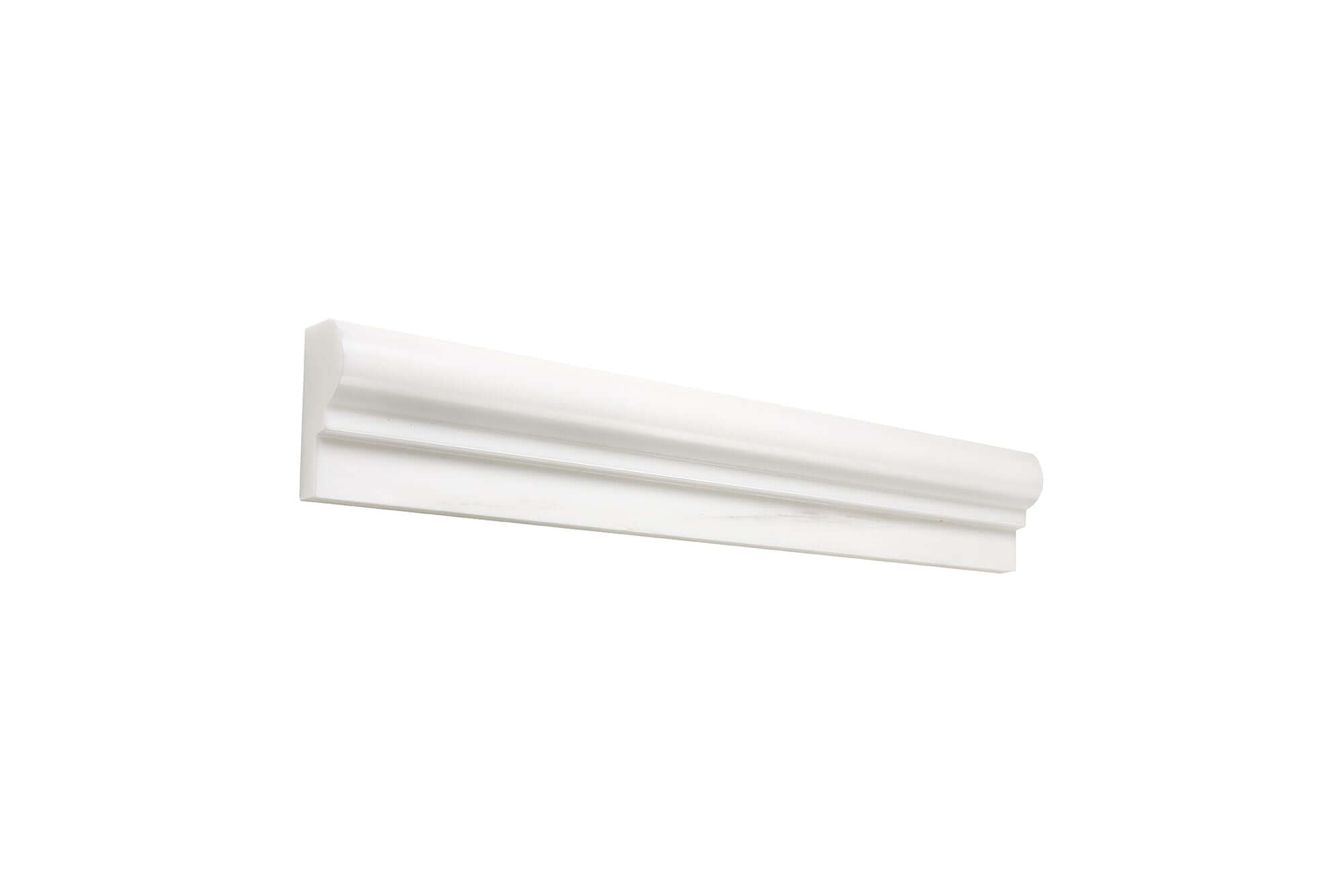 Bianco Dolomite 2 x 12 Single-Step Ogee Liner Polished