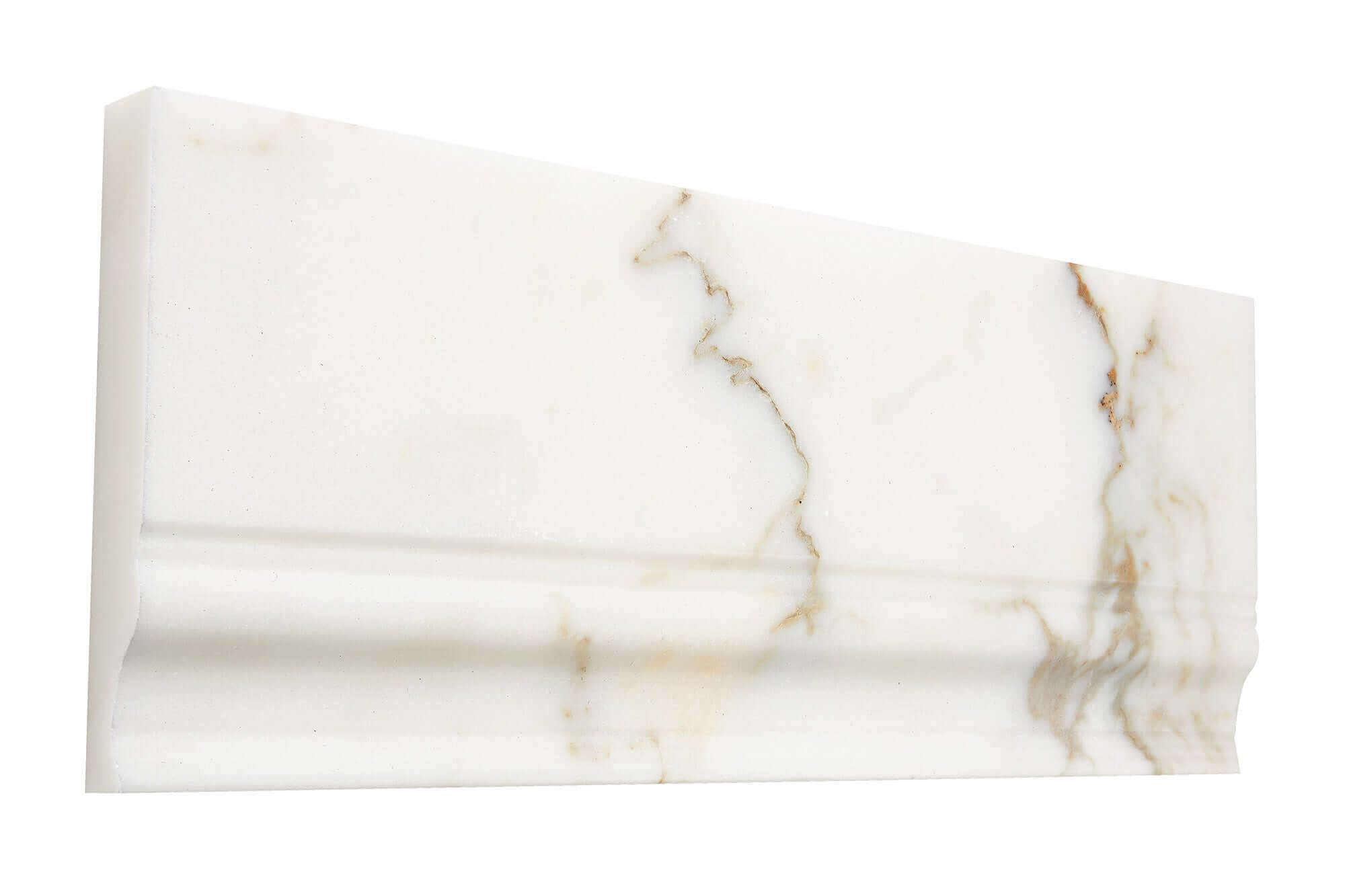 Calacatta Gold Marble 4 3/4 x 12 Base Board Polished