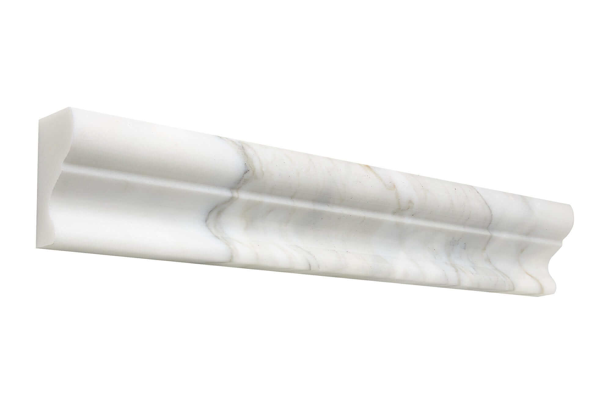 Calacatta Gold Marble 2 x 12 Crown Molding Polished
