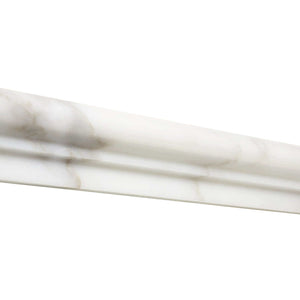Calacatta Gold Marble 2 x 12 Single Step Ogee Liner Polished