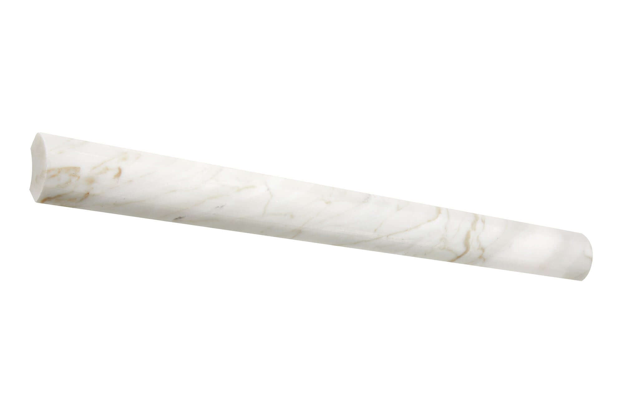 Calacatta Gold Marble 1 x 12 Quarter Round Honed