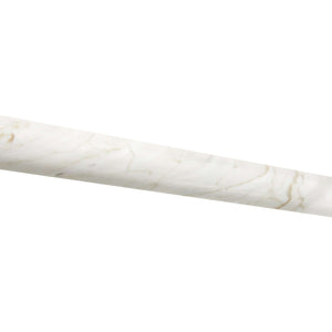 Calacatta Gold Marble 1 x 12 Quarter Round Honed