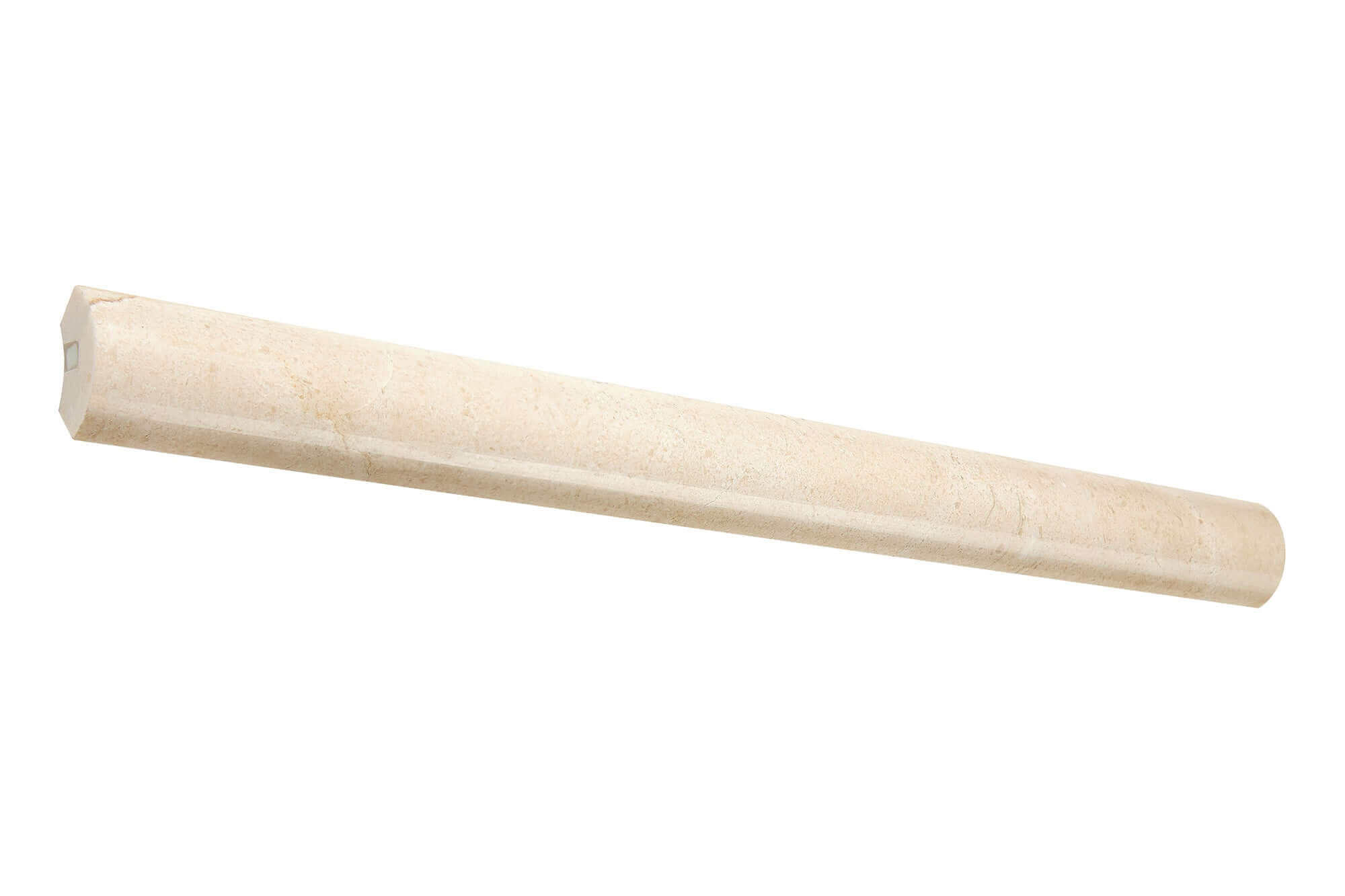 Crema Marfil Marble 1 x 12 Quarter Round Honed