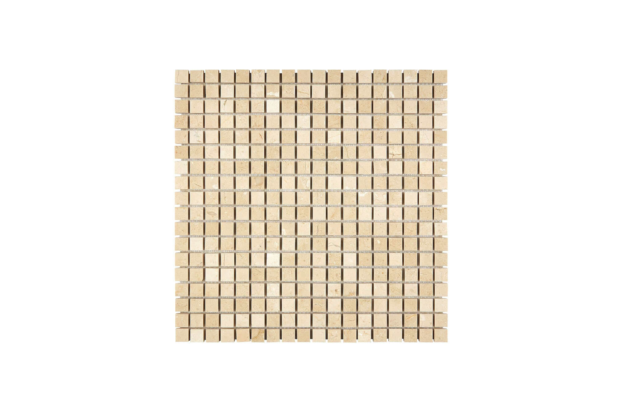 Crema Marfil Marble Mosaic 5/8 x 5/8 Honed