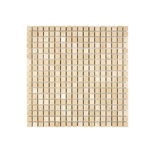 Crema Marfil Marble Mosaic 5/8 x 5/8 Honed