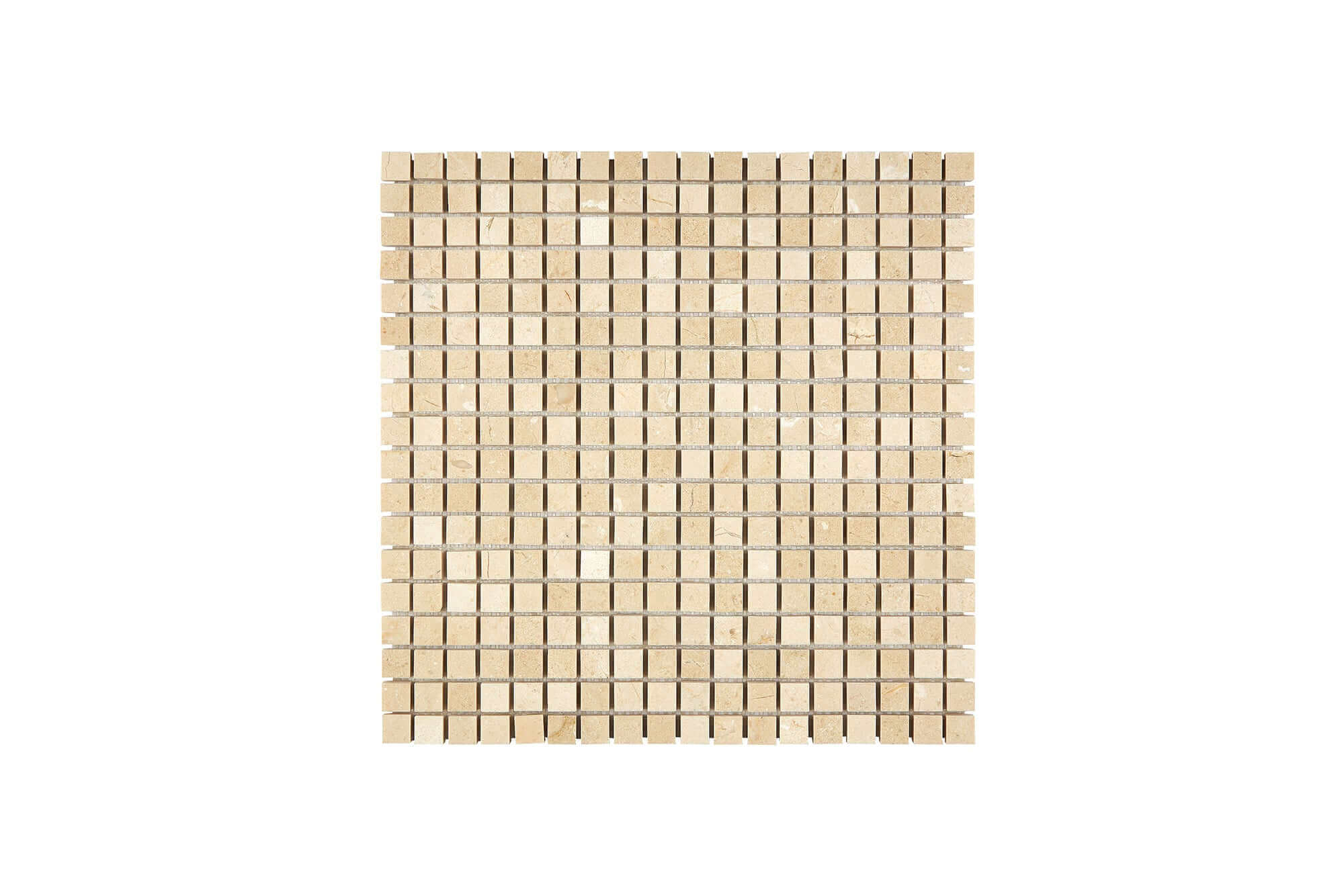 Crema Marfil Marble Mosaic 5/8 x 5/8 Polished