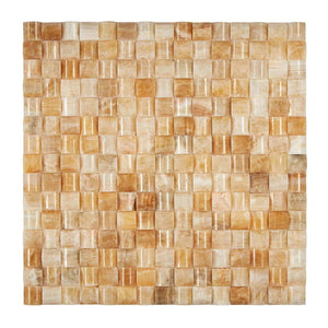 Honey Onyx Mosaic 3D Polished