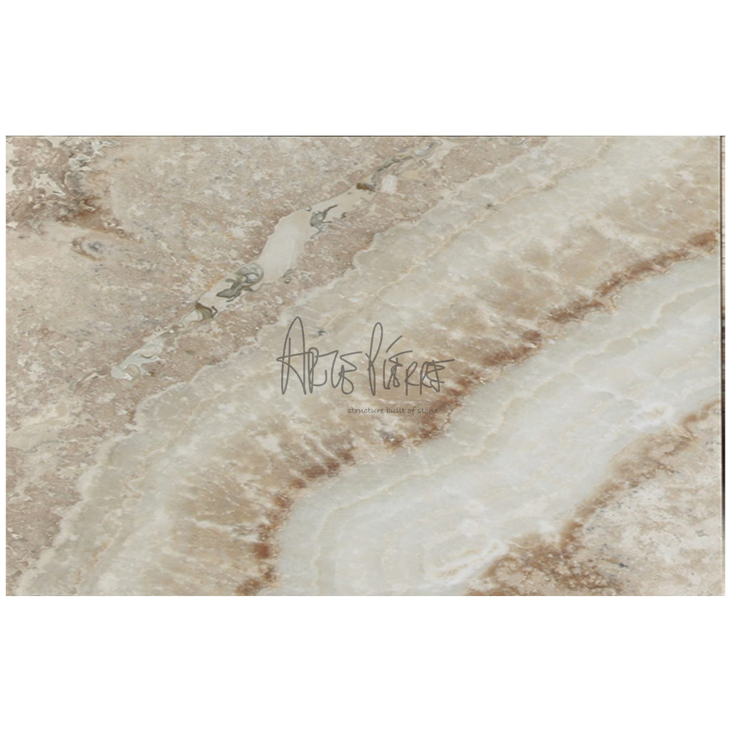 Latravonya Travertine Onyx Tile 16 x 24 Honed