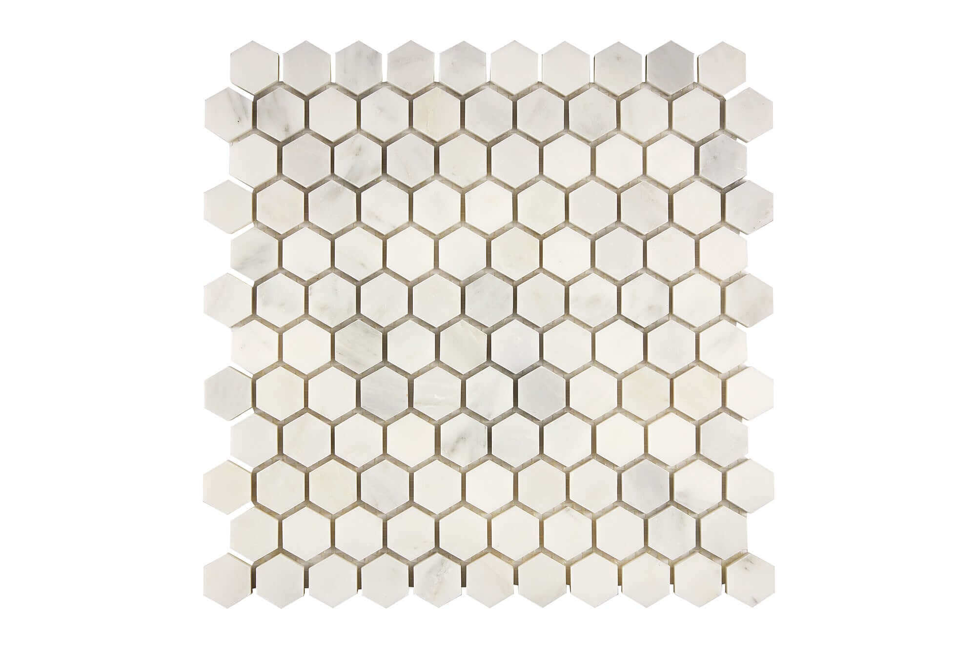 Oriental White Marble Mosaic 1 Hexagon Honed