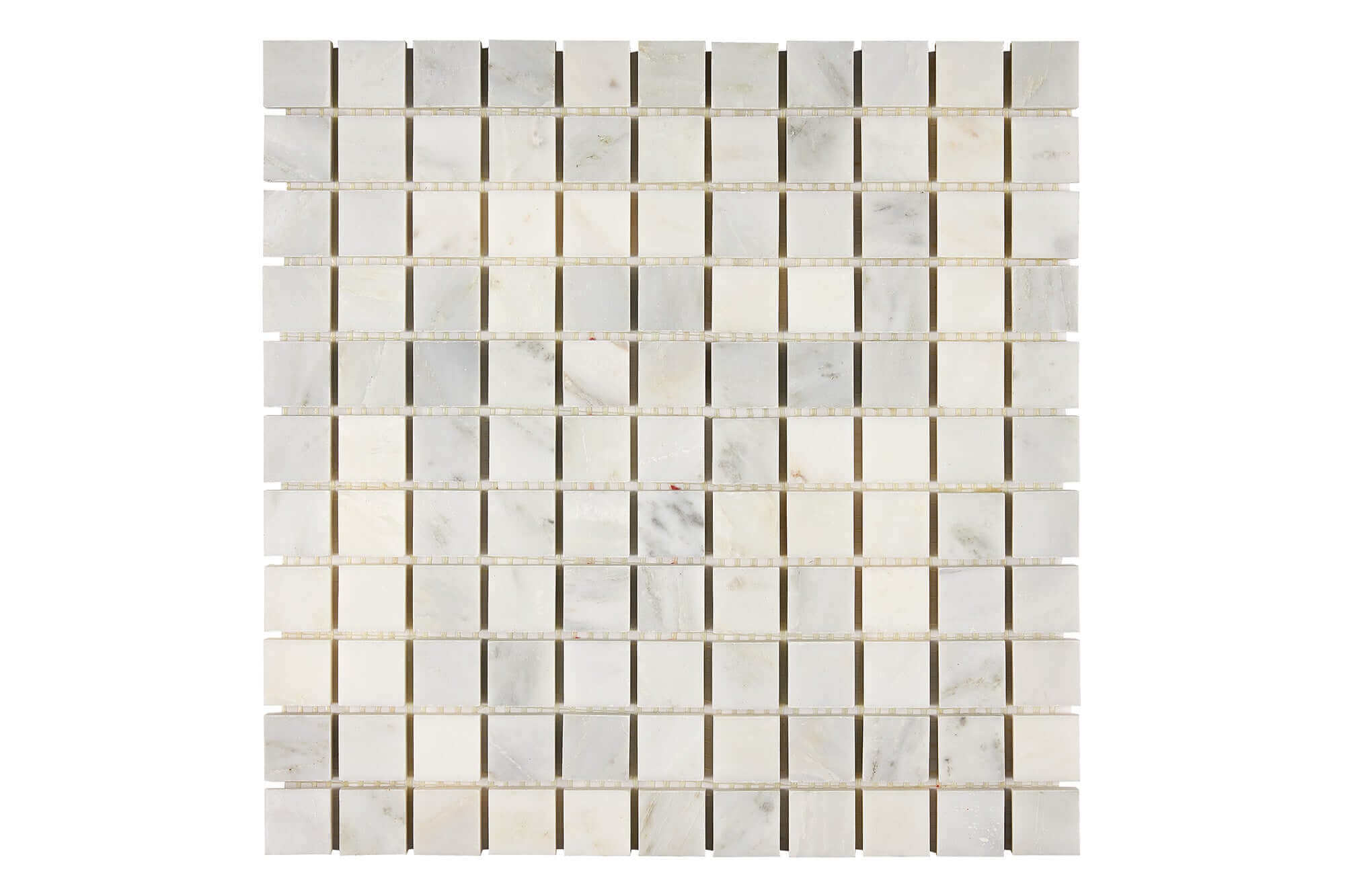 Oriental White Marble Mosaic 1 x 1 Honed