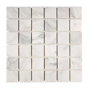 Oriental White Marble Mosaic 2 x 2 Polished