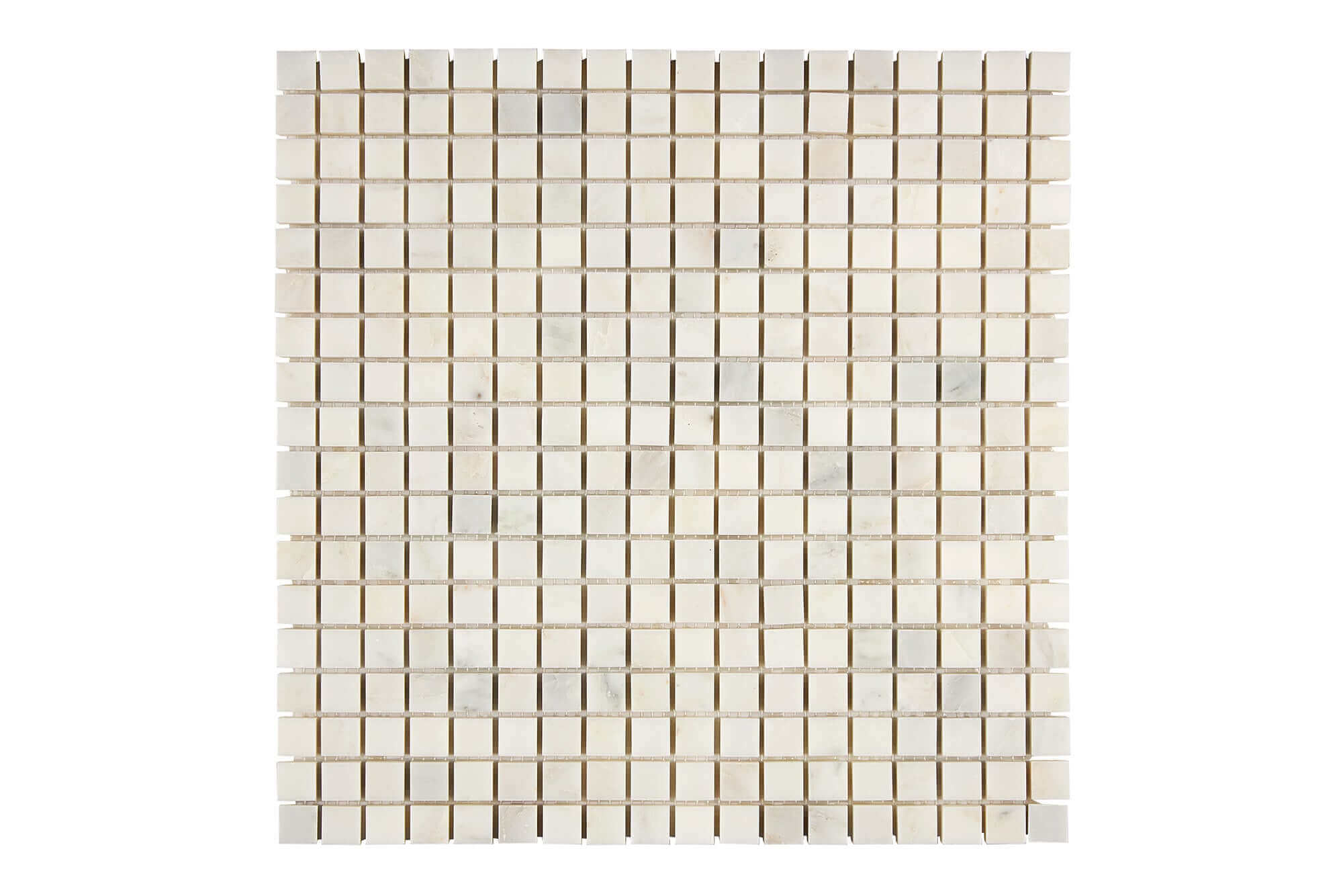 Oriental White Marble Mosaic 5/8 x 5/8 Honed