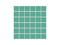 Porcelain pool teal mosaic tile pattern on a white background