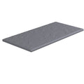 SeraPool RELAX full-body porcelain pool coping in Anthracite, half bullnose edge profile, studio view.
