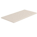 SeraPool RELAX full-body porcelain pool coping in Beige, half bullnose edge profile, studio view.