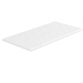 SeraPool RELAX full-body porcelain pool coping in White, half bullnose edge profile, studio view.