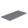 SeraPool Relax full-body porcelain slot overflow edge tile, Anthracite color, half bullnose profile.