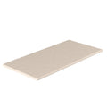 SeraPool Relax full-body porcelain slot overflow edge tile, Beige color, half bullnose profile.