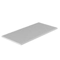 SeraPool RELAX full-body porcelain slot overflow edge tile, Gray, half bullnose — studio image