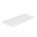 SeraPool RELAX full-body porcelain slot overflow edge tile, White, half bullnose — studio image