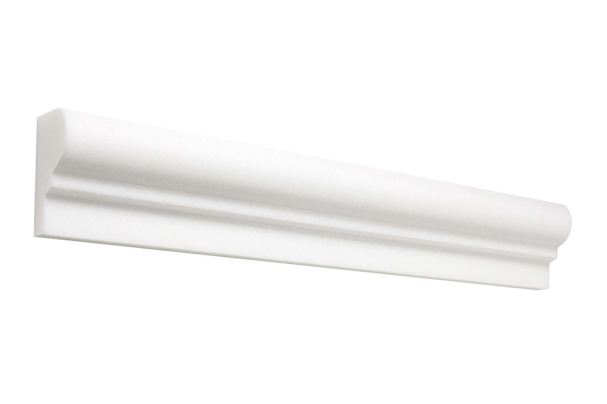 Thassos White Marble 2 x 12 Ogee Liner Single Step Polished