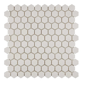 Thassos White Marble Mosaic 1 Hexagon Honed