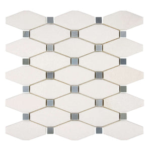 octave or long hexagon shaped mosaic tile