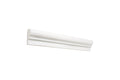 Aria Bianco Dolomite marble ogee liner trim single step 2x12, studio image showing a white molded profile with subtle natural veining for decorative edging and transitions.
