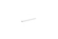 Aria Bianco Dolomite marble pencil liner trim 1/2x12, studio image showing a slim white stone profile with subtle natural veining for edging and finishing details.