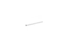 Aria Bianco Dolomite marble pencil liner trim 1/2x12, studio image showing a slim white stone profile with subtle natural veining for edging and finishing details.