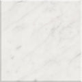 Aria Carrara White marble tile 12x12, studio image showing a bright white base with soft gray veining and natural variation for timeless floors, shower walls, and classic backsplashes.