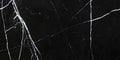 Aria Nero Marquina black marble tile 12x24, studio image showing deep black stone with bold white veining and natural high-contrast variation for dramatic walls, floors, and statement surfaces.