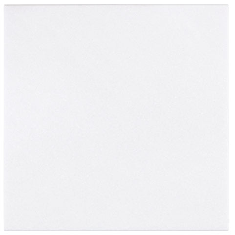 Aria Thassos White marble tile 12x12, studio image showing a crisp bright-white surface with minimal movement for spa-style bathrooms, clean backsplashes, and seamless floors.