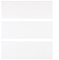 Aria Thassos White marble subway tile 4x12, studio image showing a crisp bright-white surface with minimal movement for clean backsplashes, shower walls, and classic wainscoting.