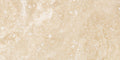 Forum Terra Ivory travertine tile 12x24 honed, studio image showing warm ivory-beige tone with natural pores and quiet variation for relaxed floors, shower walls, and timeless interiors.